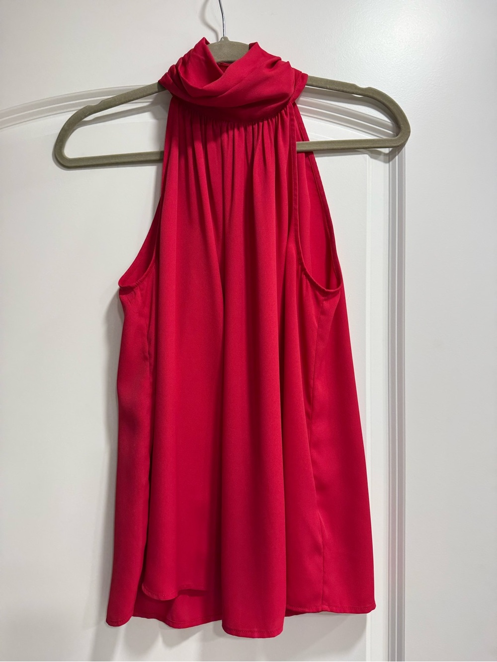 Hot Pink Halter Neck Swing Tank